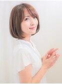厚めバングワンレンBOB「横浜/縮毛矯正/髪質改善」