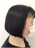 【AMAZING HAIR中沢店/鳥越】パッツンボブ/ミニボブ/黒髪ボブ
