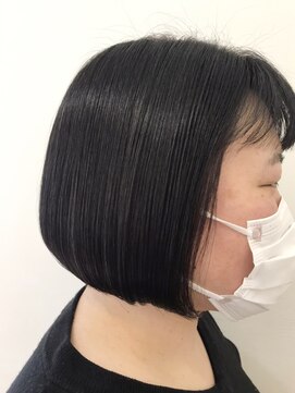 アメイジングヘアー 中沢店(AMAZING HAIR) 【AMAZING HAIR中沢店/鳥越】パッツンボブ/ミニボブ/黒髪ボブ