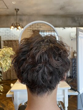 ベレッタ 楠葉店(veretta.) 外国人風ふんわりクセ毛パーマ 喜多朝也/30代/40代/50代