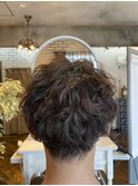 外国人風ふんわりクセ毛パーマ 喜多朝也/30代/40代/50代