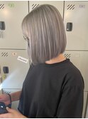 【vicushair】ホワイトシルバー