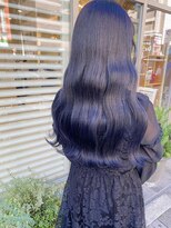 ネオリーブ アンド 渋谷店(Neolive &)&nbsp;【韓国/フェミニンロング】韓国風暗髪ラベンダーブルー