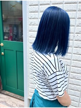 プチメゾントウキョウ(Petit Maison Tokyo) ネイビーブルー_ケアブリーチダブルカラー