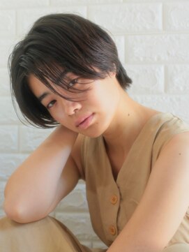 ロンドプランタン 恵比寿(Lond Printemps) 小顔黒髪ベリーショート ハンサムショート