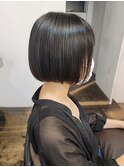 ミニボブ×縮毛矯正