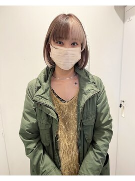 ロティー 天神(loty) 【hono】デザインカラー☆ブラウンベージュ×ホワイトブロンド