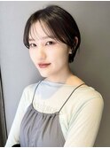 黒髪ナチュラルショートヘア