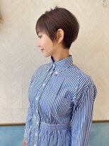 ロンド ストラーダ 心斎橋(Lond strada)&nbsp;ショート×ハイライト白髪ぼかし×切りっぱなしボブ[心斎橋]