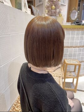 ロンドローズ 名古屋(Lond damaskRose) 学割 ブリーチなしダブルカラー ブリーチ 髪質改善 ボブ 831