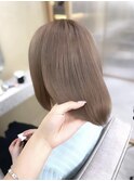 ミルクティーベージュ/ミルクティーカラー/髪質改善/ボブ