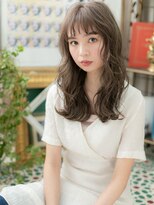 カバーヘア イヴ 戸頭店(COVER HAIR EVE)&nbsp;外国人風オリーブアッシュオン眉ロングパーマc5戸頭20代30代40代