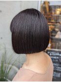 20代30代かわいい切りっぱなしボブ