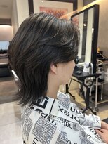 トルネード(TORNADO) ウルフカット メンズカット センターパート 中性ウルフ s119