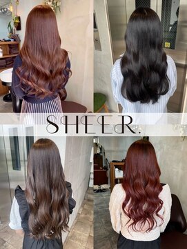 シアー(SHEER.) 髪質改善カラー×艶＆美髪カラー【表参道,青山,外苑前美容室】
