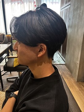 ヘアリゾート粋 新宿三丁目本店 メンズ/マッシュショート/ナチュラルブラック