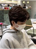 ニュアンスパーマスペインカールフェザーパーマメンズパーマ新宿