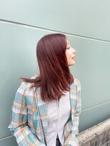 トンネルヘアー(Tunnel hair) ボルドーピンク
