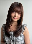 ☆20代30代40代/小顔レイヤー/韓国ヘア/こなれミディ/韓国風巻き