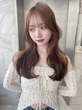 リリー(Lilley) マロンベージュ×小顔レイヤー×韓国風巻き×髪質改善