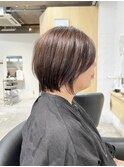 人気の丸みショートに！どんな髪質の方も一度ご相談ください♪