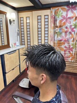 ノムラ理美容室 坊主伸びかけのカット