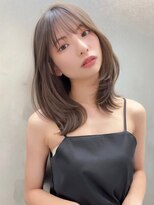 ソヨン 金山店(SOYON)&nbsp;大人ガーリー似合わせカット/ミディアムレイヤー/ダークアッシュ