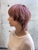 ノラジャーニー(NORA Journey)&nbsp;【阿形】マッシュウルフショートダスティピンクブリーチカラー