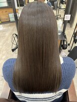 ネウィ 宮崎店(newi) 髪質改善ナチュラルブラウン美髪ストレート艶ロングヘア