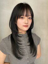 ロンドアンメゾン 原宿(Lond un Maison.)&nbsp;ハッシュレイヤー/ダークラベンダー/韓国巻き/顔周りカット0623