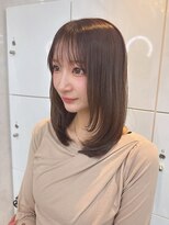 アリープアウル(ALEAP owl)&nbsp;透明感ブラウンベージュ/ミディアム/顔まわりカット