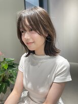 エノウ(enow)&nbsp;顔まわりレイヤー × セミディー　enow赤坂