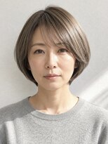 ヘイ 松本店(HEY)&nbsp;【HEY 松本】大人の丸みショートボブ×柔らかグレーベージュ
