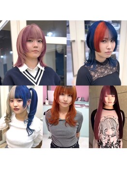 グラスペディア(graspedia)の写真/広島ハイトーン界隈で最も長く支持されているお店！派手髪、デザインするならグラスペディアで決まり☆