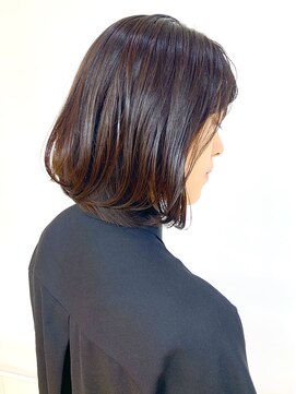 クオリス 上板橋店(QUALIS) 艶感★ワンカール/黒髪ボブ/結べる長さ/伸ばしかけ/肩ライン