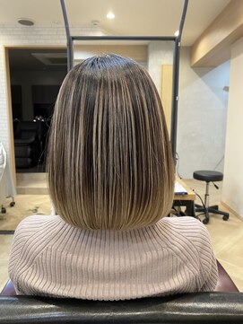 アールヘア(ar hair) 惣田オリジナルカラー バレイヤージュボブ1