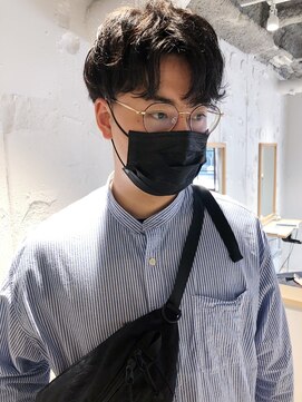 メルト 吉祥寺(melt) 《長谷川愛》センターパートツーブロック刈り上げ無造作パーマ