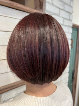 シェリール 八千代台駅(CHERIR) 丸みボブ*ピンクブラウン