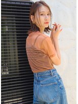 グロウミドル(GROW middle) 肩ラインが可愛い外ハネの垢抜けボブ　野村恵子