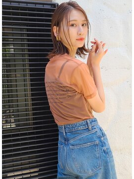 グロウミドル(GROW middle) 肩ラインが可愛い外ハネの垢抜けボブ　野村恵子