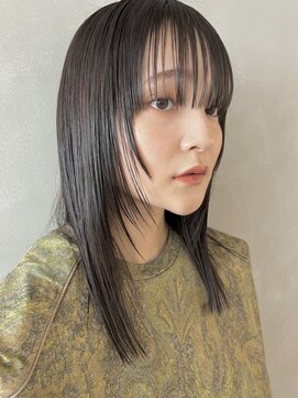 パーク(PARK) 【PARK】ロングレイヤー×透け感ブラック