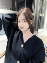 アイヴィー(IVY)&nbsp;シースルーバング顔まわりカットフェイスレイヤーカット/田部井