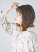 美髪/ボブウルフ/ココアベージュ/シースルーバング/[新宿]
