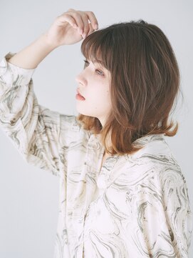 ルクスドレ 新宿(Luxe doree') 美髪/ボブウルフ/ココアベージュ/シースルーバング/[新宿]