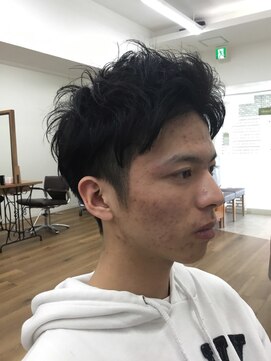 ラポールヘア 江戸川橋店 アップバング ツーブロック