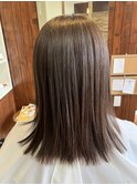 傷ませないカラー/20代30代/ミディアム/髪質改善
