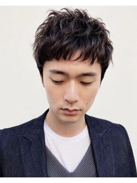 レコ 渋谷(LECO) メンズ癖毛風ニュアンスパーマつまりいい感じのパーマ