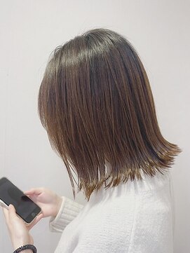 ジアン バイ ミルボン NU茶屋町+(GIEN by milbon) 外はね/ミディアムボブ/艶髪