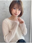 Say.ショートボブアッシュオリーブボブレイヤーひし形ボブ表参道