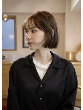 サンクス イース(SANKS . iisuu) サンドベージュ×bob